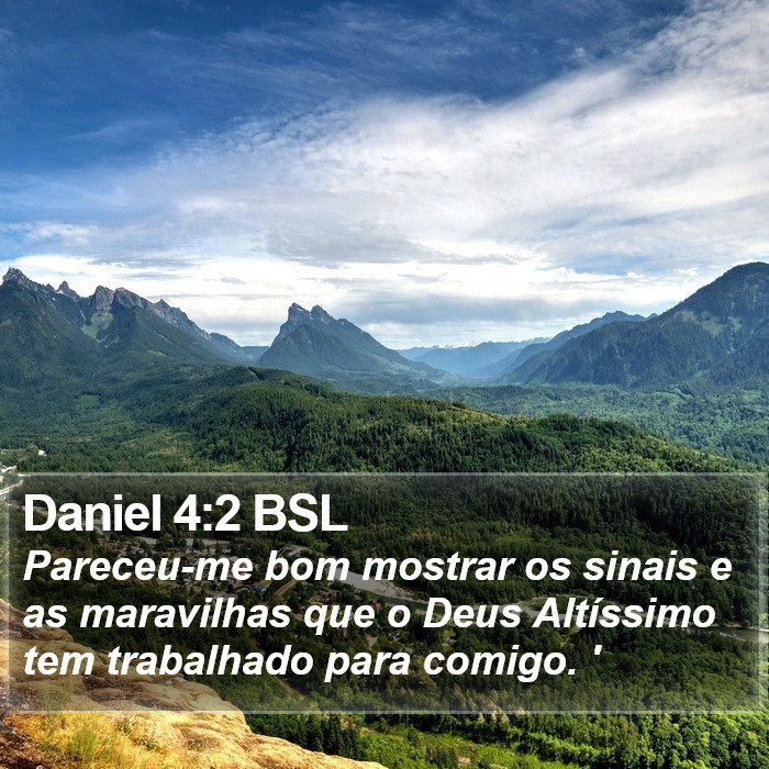 Daniel 4:2 BSL Bible Study