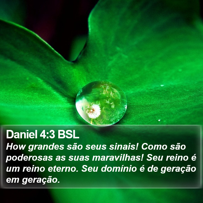 Daniel 4:3 BSL Bible Study