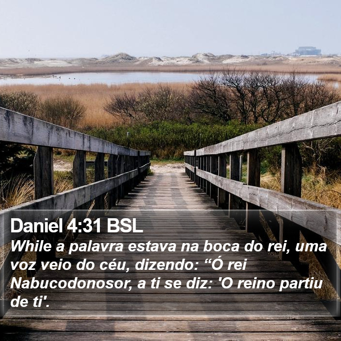 Daniel 4:31 BSL Bible Study