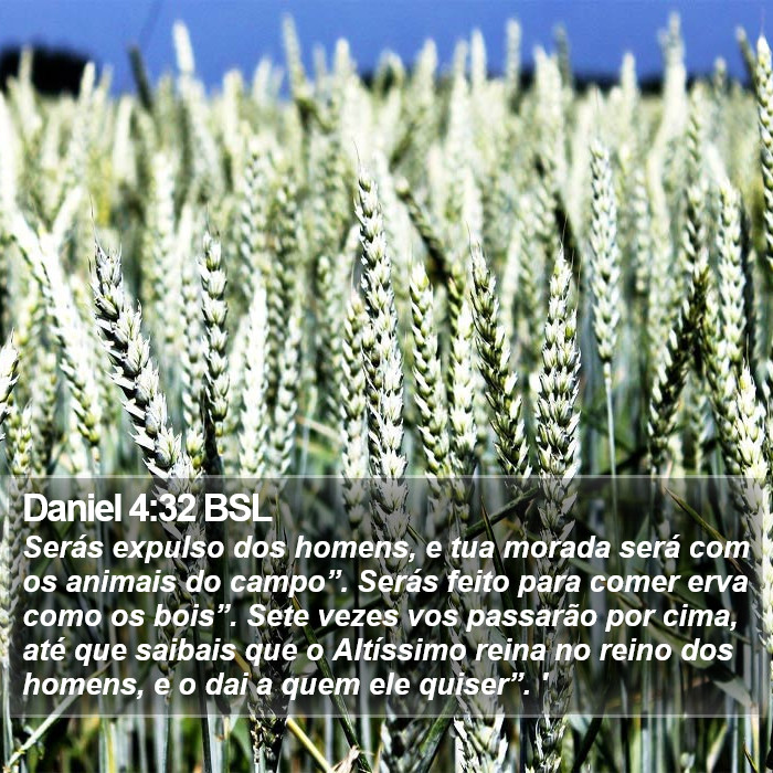 Daniel 4:32 BSL Bible Study