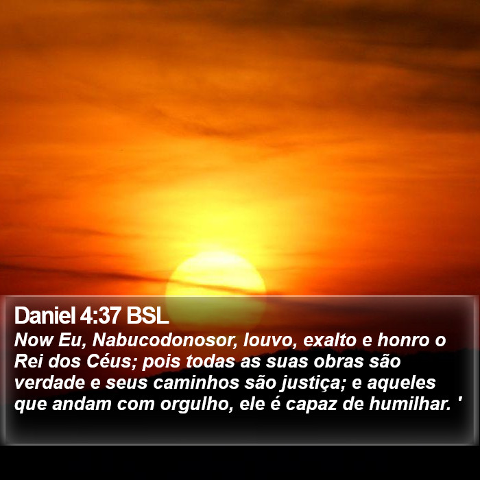 Daniel 4:37 BSL Bible Study