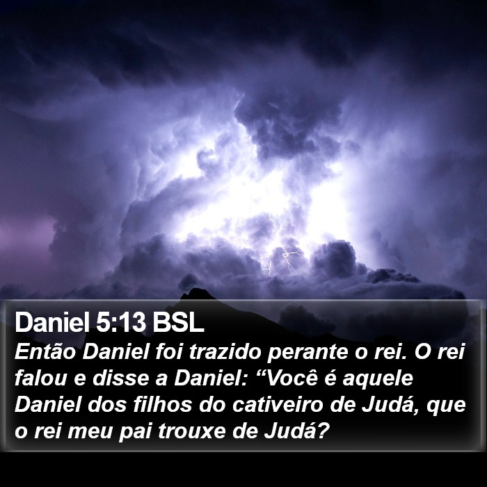 Daniel 5:13 BSL Bible Study