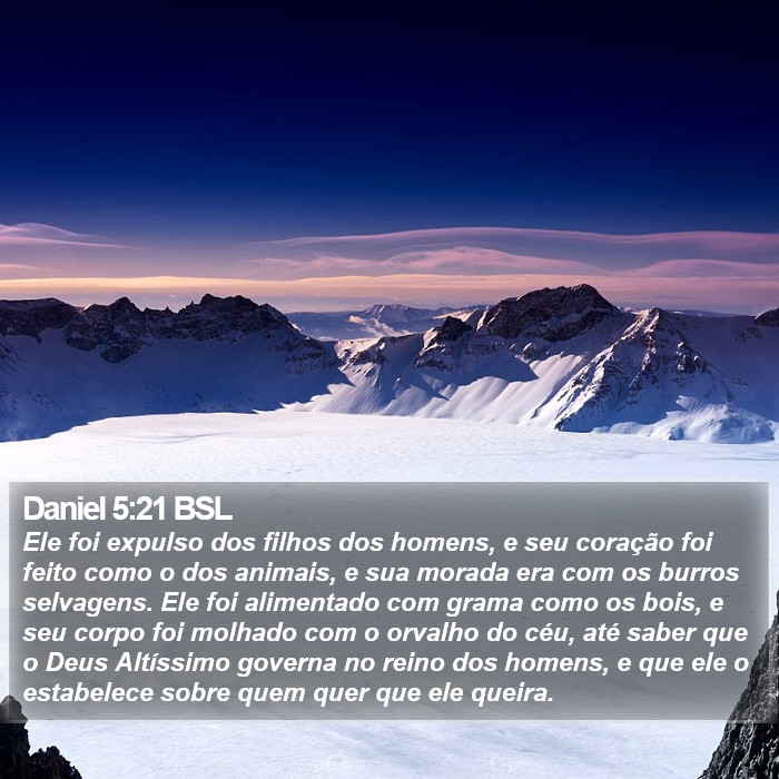 Daniel 5:21 BSL Bible Study