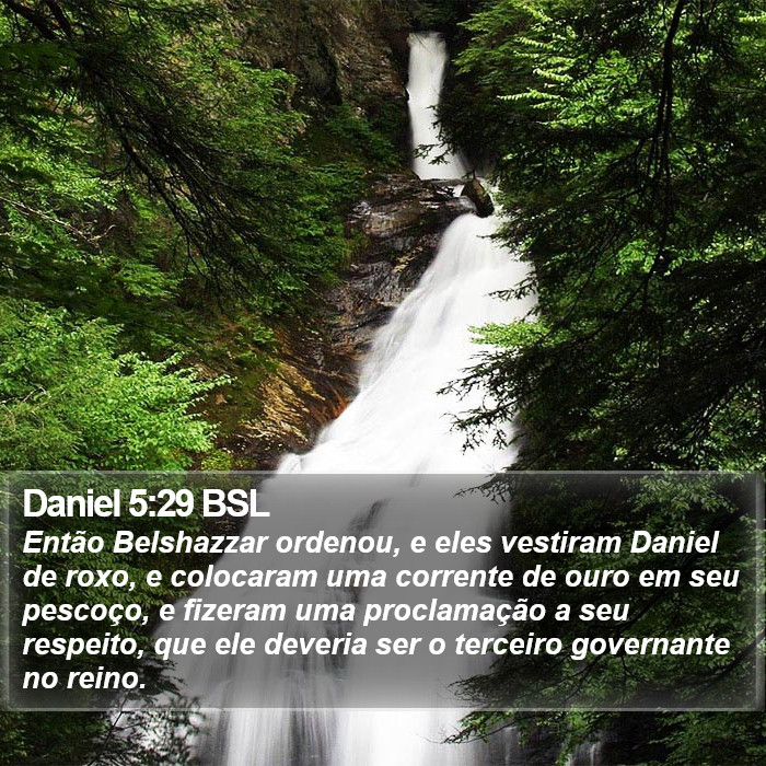 Daniel 5:29 BSL Bible Study