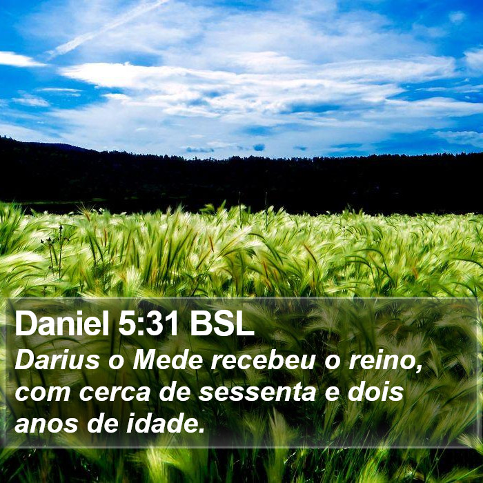 Daniel 5:31 BSL Bible Study