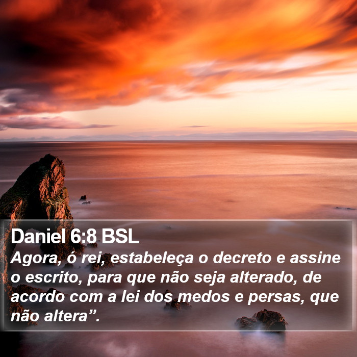 Daniel 6:8 BSL Bible Study