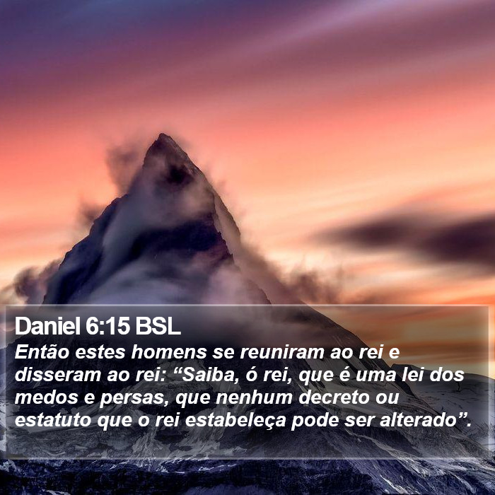 Daniel 6:15 BSL Bible Study
