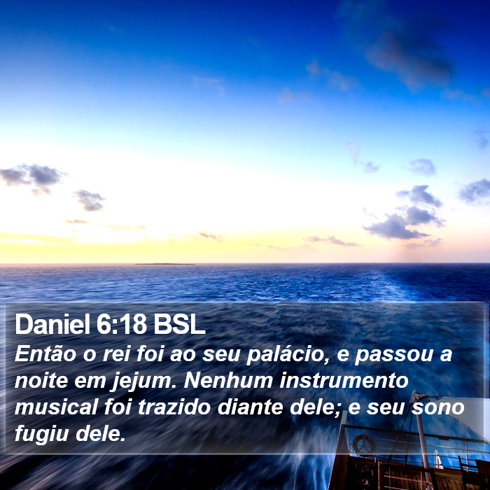 Daniel 6:18 BSL Bible Study