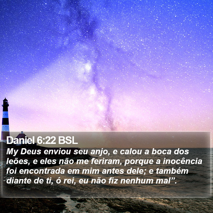 Daniel 6:22 BSL Bible Study
