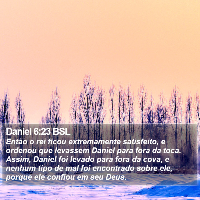 Daniel 6:23 BSL Bible Study