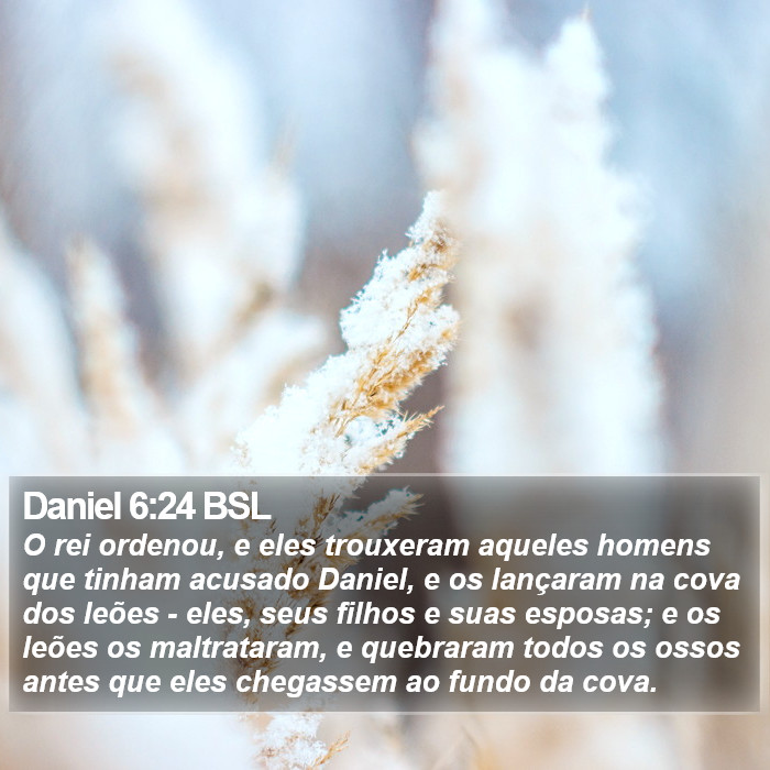 Daniel 6:24 BSL Bible Study