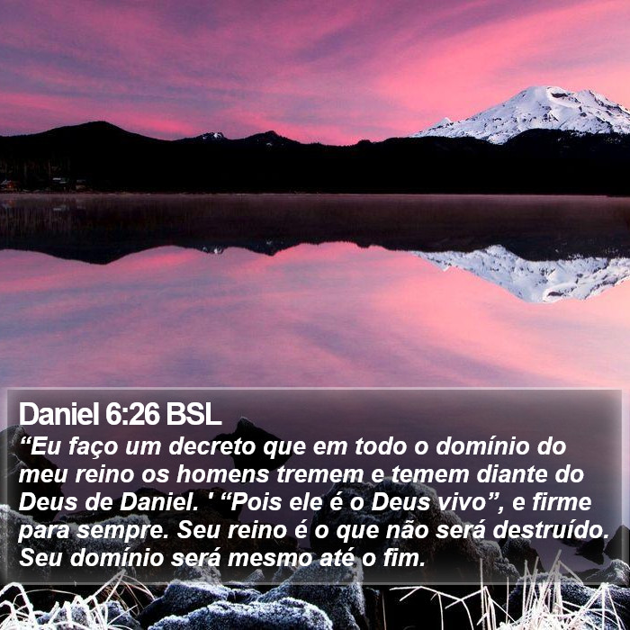Daniel 6:26 BSL Bible Study
