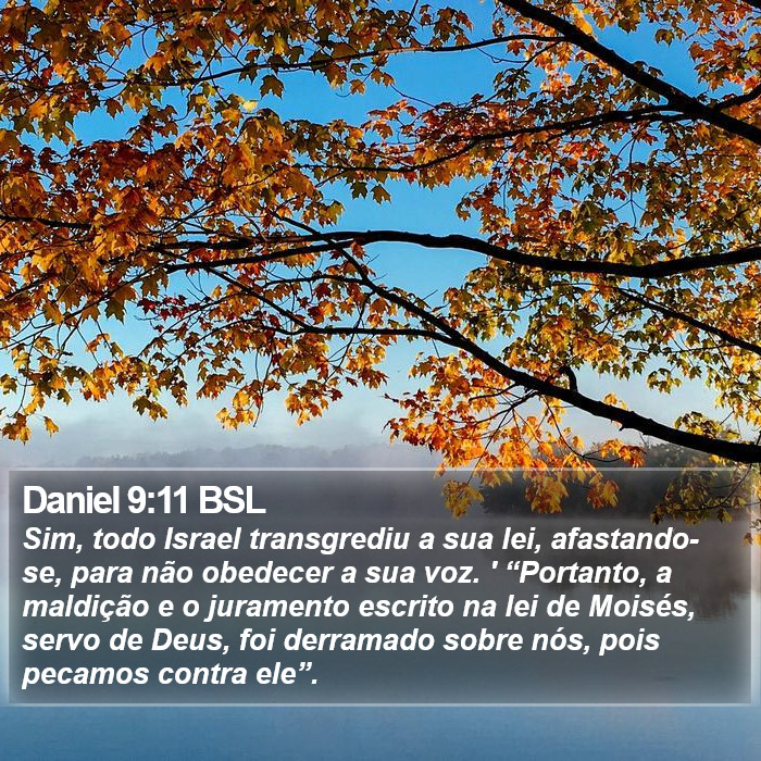 Daniel 9:11 BSL Bible Study