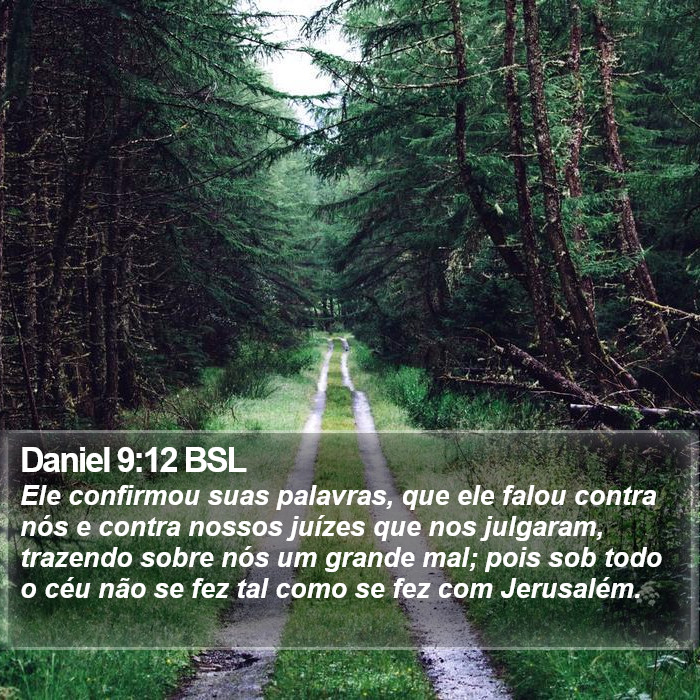 Daniel 9:12 BSL Bible Study