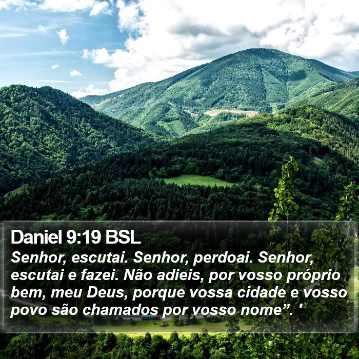 Daniel 9:19 BSL Bible Study