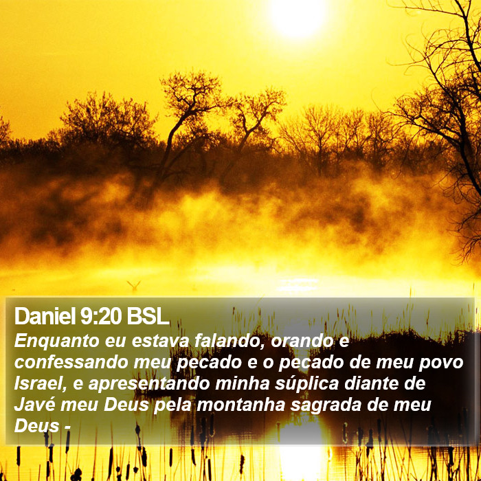 Daniel 9:20 BSL Bible Study