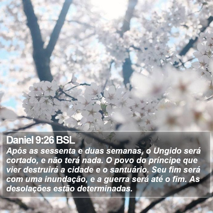 Daniel 9:26 BSL Bible Study