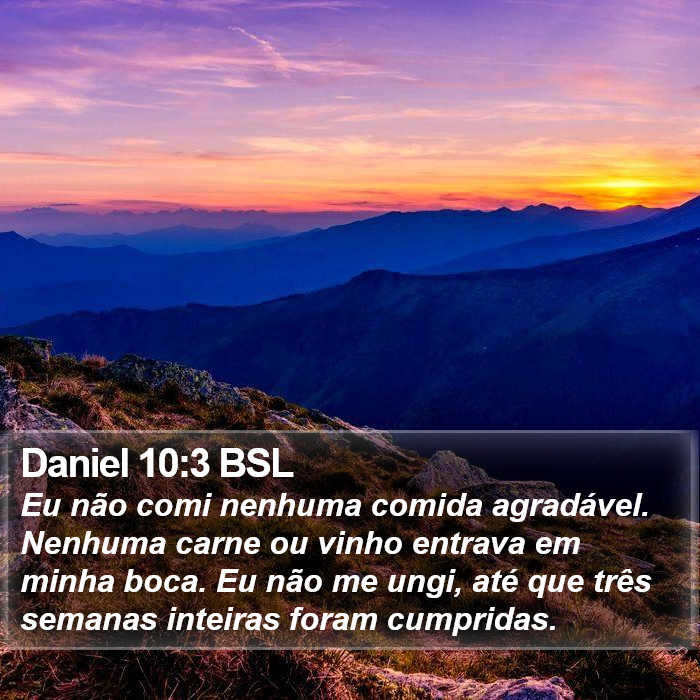 Daniel 10:3 BSL Bible Study