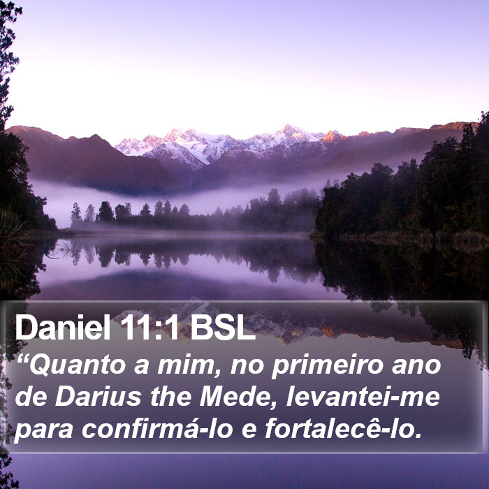 Daniel 11:1 BSL Bible Study