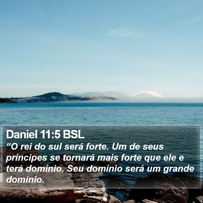 Daniel 11:5 BSL Bible Study