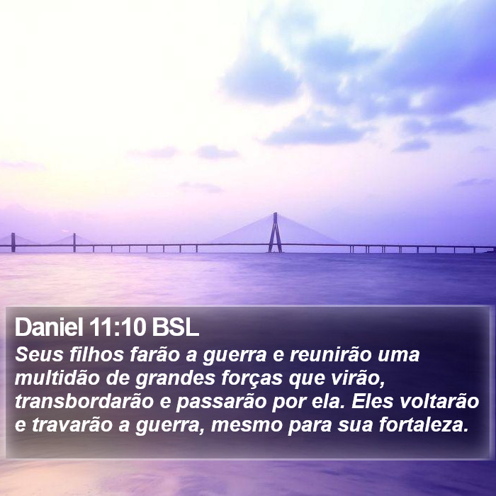 Daniel 11:10 BSL Bible Study