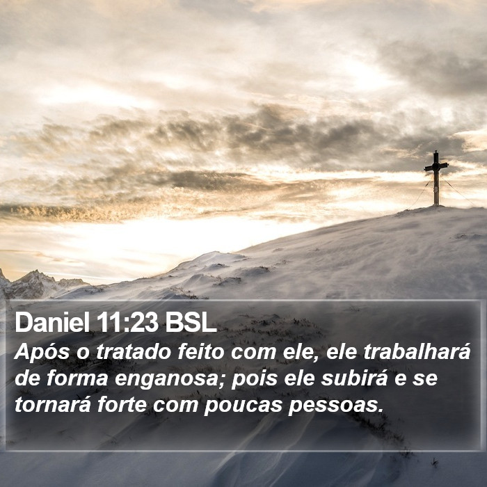 Daniel 11:23 BSL Bible Study