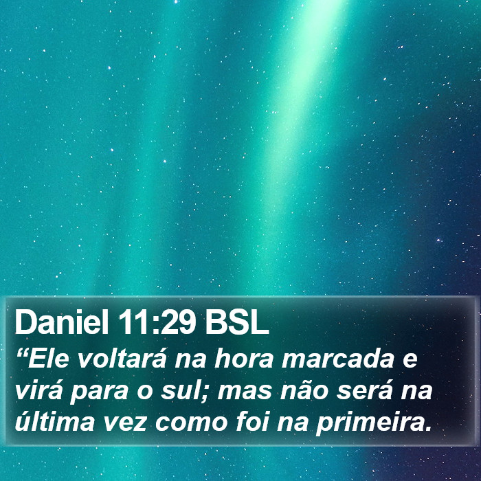 Daniel 11:29 BSL Bible Study