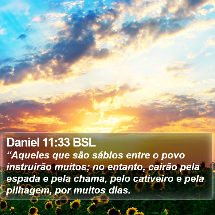 Daniel 11:33 BSL Bible Study