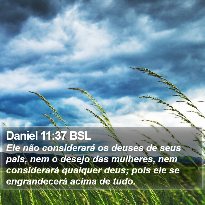 Daniel 11:37 BSL Bible Study