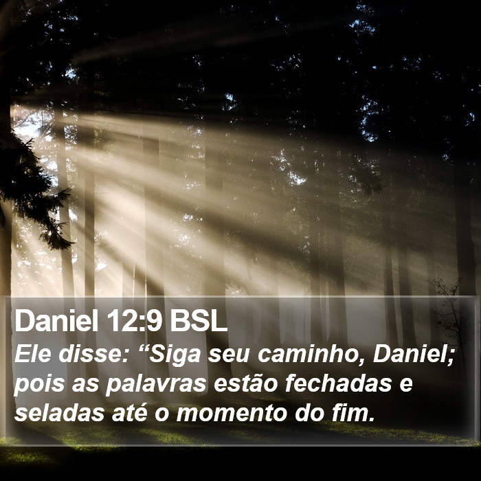 Daniel 12:9 BSL Bible Study