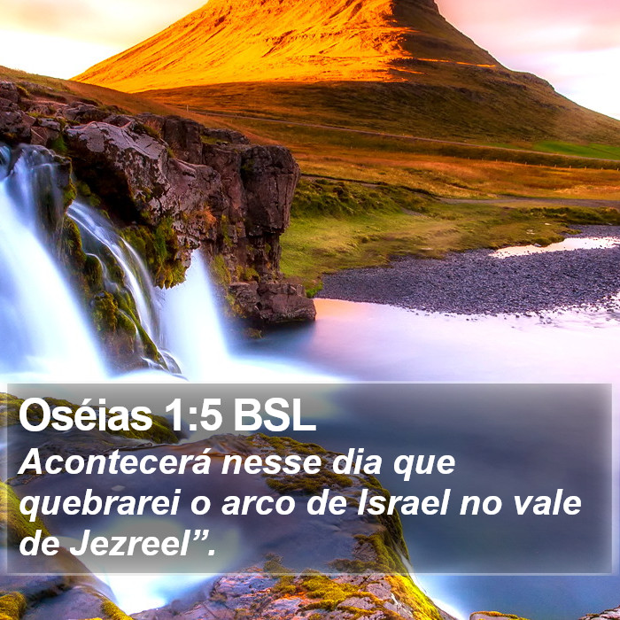 Oséias 1:5 BSL Bible Study