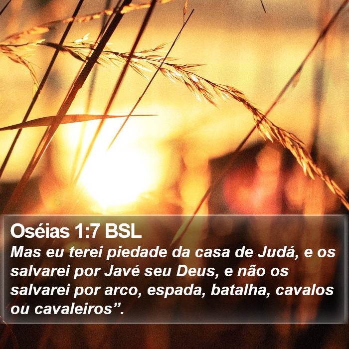 Oséias 1:7 BSL Bible Study