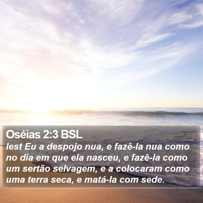 Oséias 2:3 BSL Bible Study