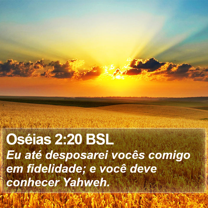 Oséias 2:20 BSL Bible Study