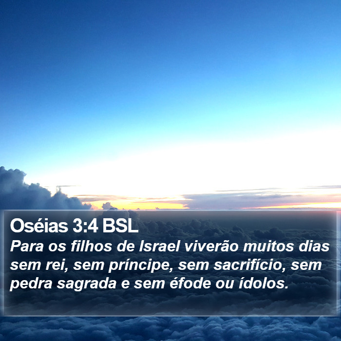 Oséias 3:4 BSL Bible Study