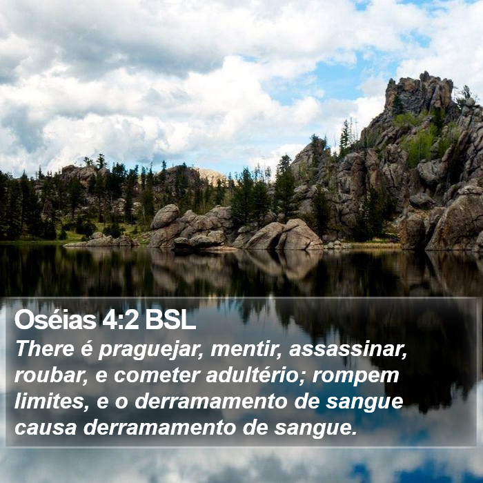 Oséias 4:2 BSL Bible Study