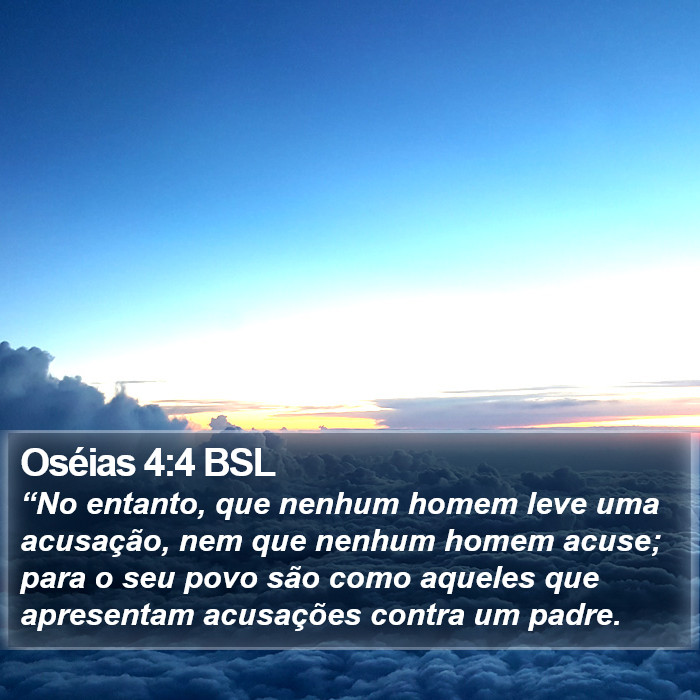 Oséias 4:4 BSL Bible Study