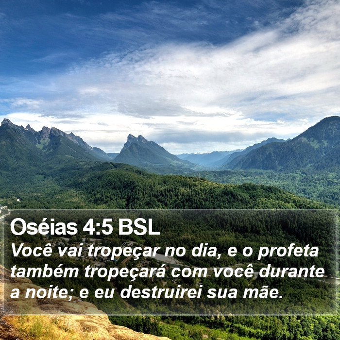 Oséias 4:5 BSL Bible Study