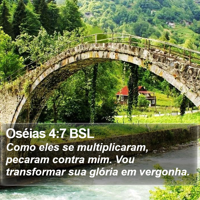 Oséias 4:7 BSL Bible Study