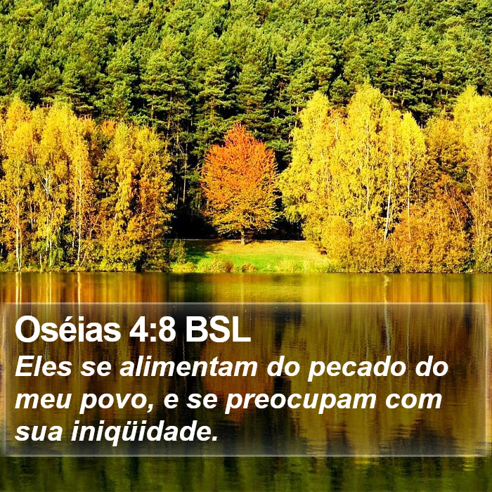 Oséias 4:8 BSL Bible Study