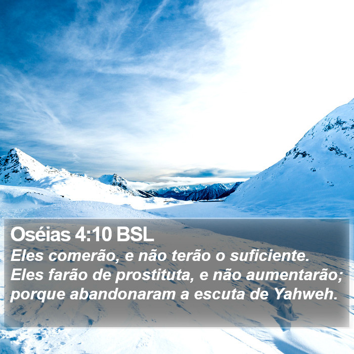 Oséias 4:10 BSL Bible Study