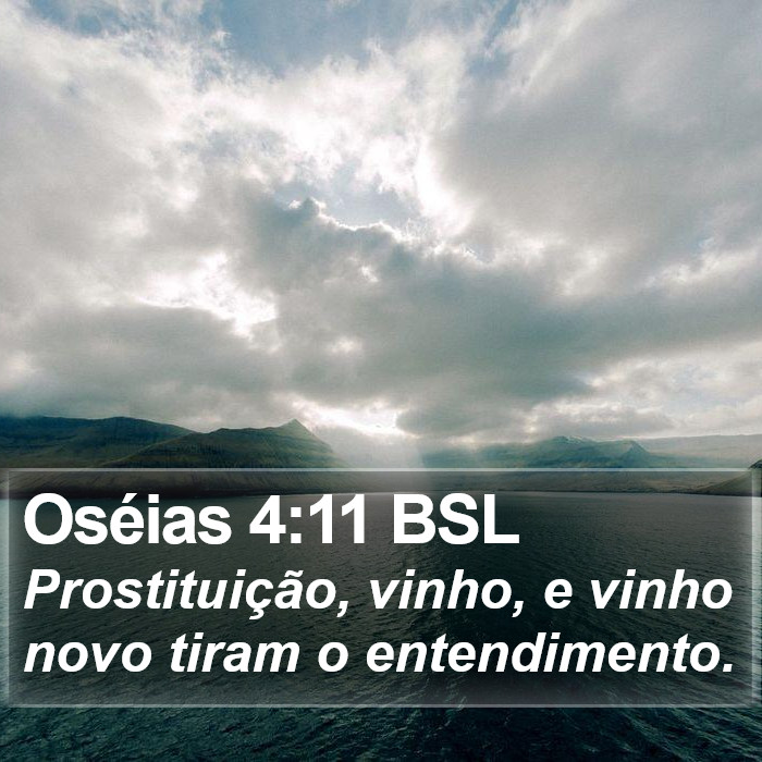 Oséias 4:11 BSL Bible Study