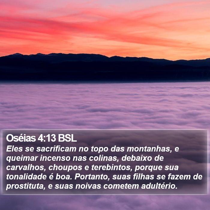 Oséias 4:13 BSL Bible Study