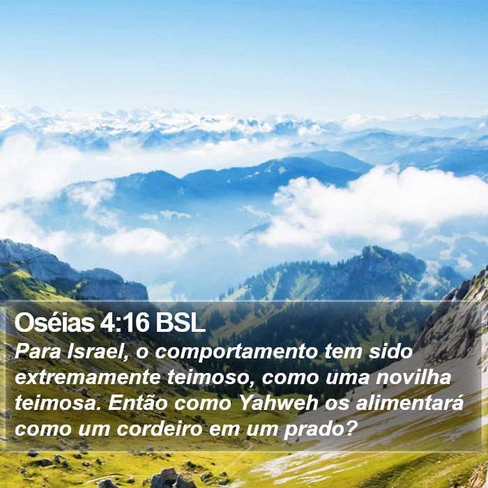 Oséias 4:16 BSL Bible Study