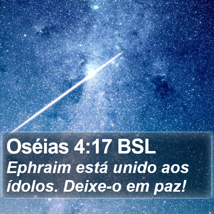 Oséias 4:17 BSL Bible Study