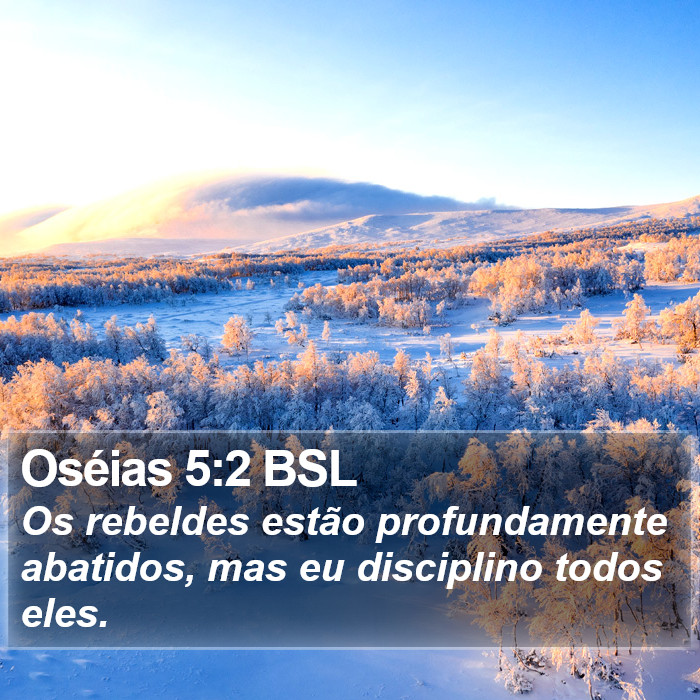 Oséias 5:2 BSL Bible Study