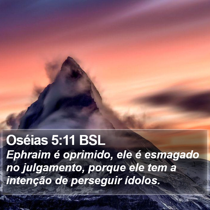 Oséias 5:11 BSL Bible Study