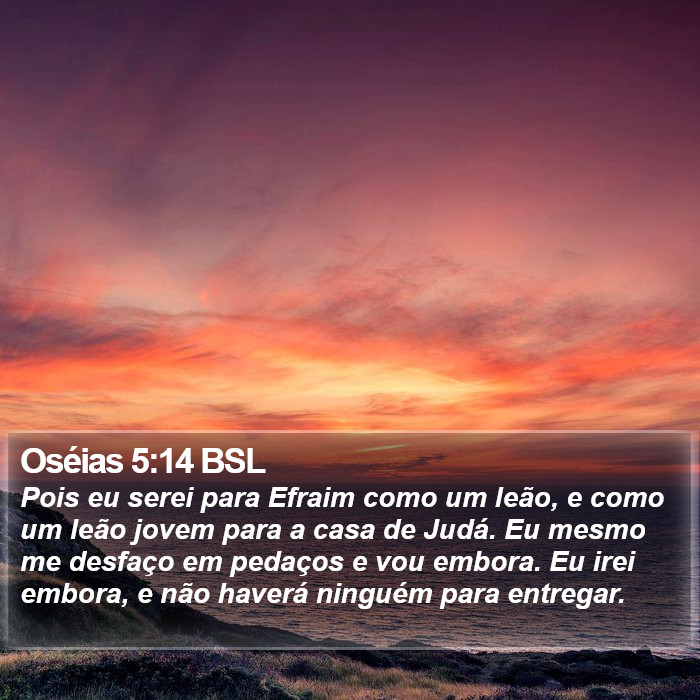 Oséias 5:14 BSL Bible Study