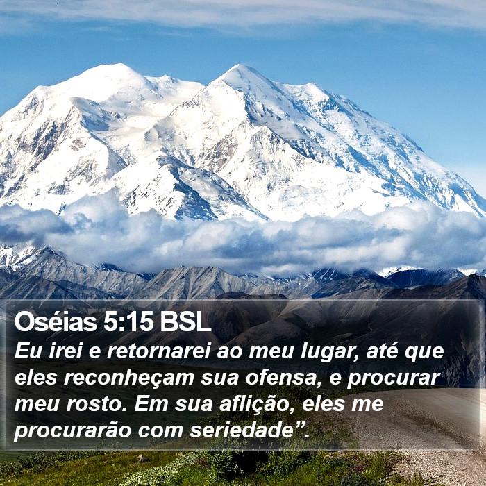 Oséias 5:15 BSL Bible Study