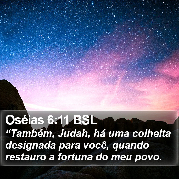 Oséias 6:11 BSL Bible Study